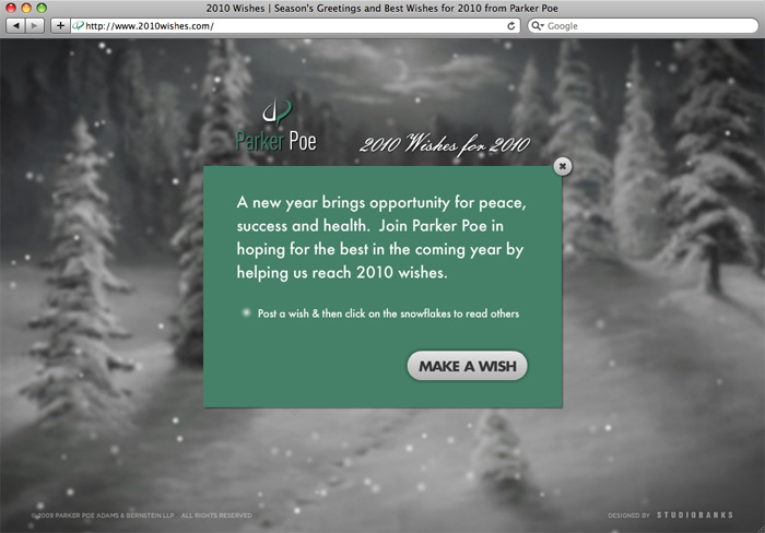 Parker Poe: 2010 Wishes - project screenshot